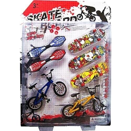 8Pcs Tech Deck Finger Bike Bicycle And Skateboard Kids Children Wheel Toys Gifts