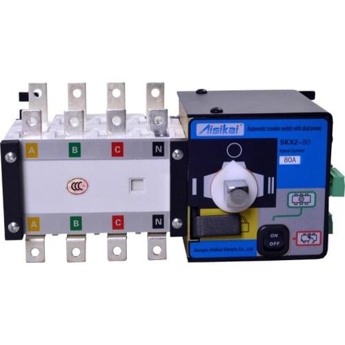 80A three phase genset ATS. automatic transfer switch 4P(ATS 80A)
