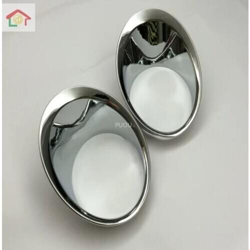Car Accessories Front Fog Lamp Light Overlay Cover Trim For Toyota Land Cruiser 150 Prado LC150 FJ150 2010-2019 ABS Chrome