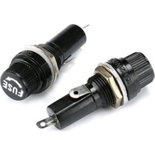 Hot sale 20PCS/LOT black FUSE 6X30mm glass fuse holder fuse holder fuse 6 * 30