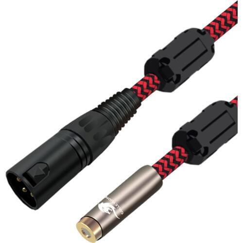 HIFI 3 Pin XLR to RCA Female Audio Cable for Amplifier Speaker Mixing Console OFC Cable OD 7.0mm 1M 2M 3M 5M 8M 10M