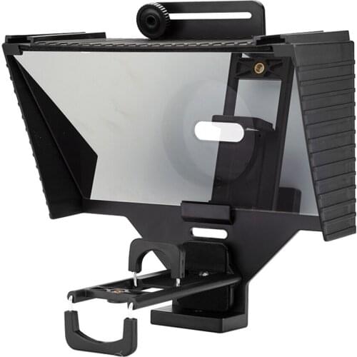 Mini Teleprompter Portable Inscriber Smartphone Tablet Artifact Video for Mobile DSLR Camera Live Broadcast Recording