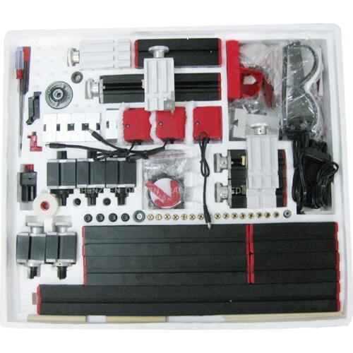 Multi-Functional 8 in 3 DIY Mini Lathe Machine Tool All Metal Lathe Mini Lathe for Wood and Soft Metal