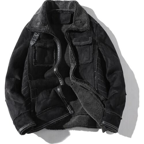 Mens Jacket New Winter Large Size Parkas Solid Color Warm Jacket Thick Lapel Casual Jacket Male 5Xl