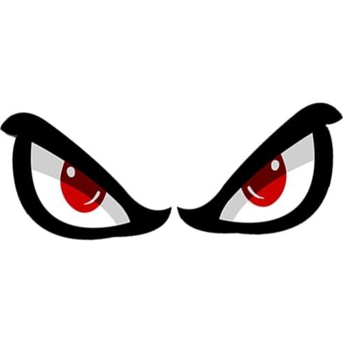 SZWL Creative No Fear Augen Eyes Car Sticker Waterproof Reflective Decal for Auto Moto Fahrrad Motorrad Racing13cm*3cm