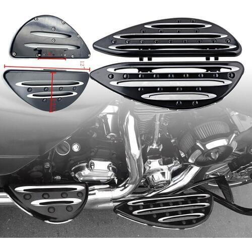For Harley Davidson Touring Road Glide Custom Road King Classic CVO Motorcycle Driver Passenger Stretched Floorboards foot pegs