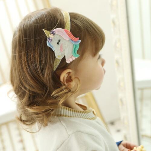 Lastest Unicorn Headband Girl Boy Unicorn Horn Party Hair Accessories Girls Cartoon Rainbow Hairband Unicorn Hairclips D0826