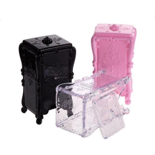 New 1 PC Acrylic Makeup Cotton Pad Cosmetic Organizer Case Storage Box Holder Acrylic 8 x 7 x 15 cm