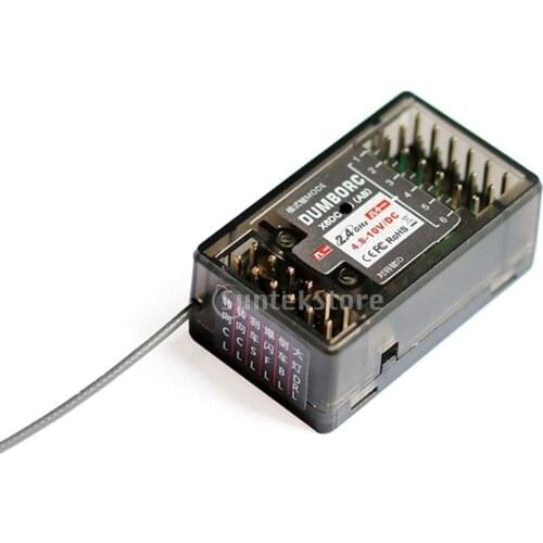 X6DC Receiver 6-Channel 2.4G Receiver Compatible for X4 X5 X6 Transmitter RC Model Cars