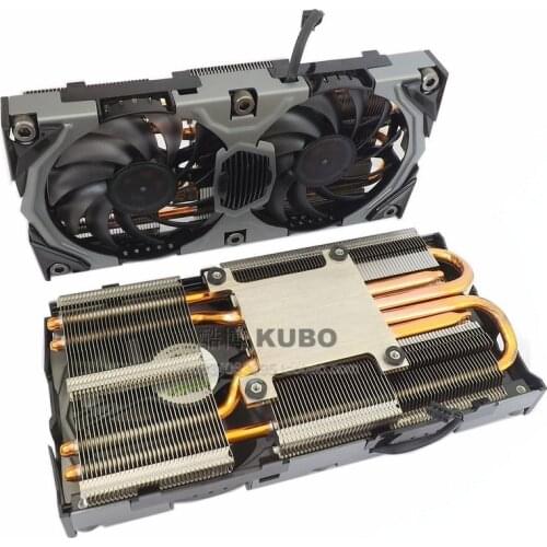 Graphics card radiator, Inno3d Yingzhong gtx960, 1070 game radiator, Copper bottom 4, Heat pipe 58mm hole position