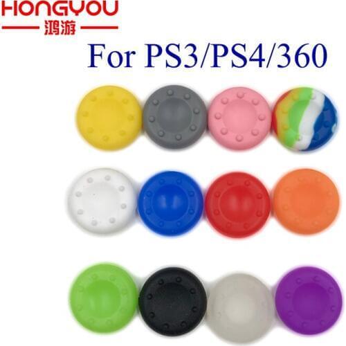 200 PCS Joystick Caps Silicone Analog Thumb Stick Grip Controller Thumbstick Cap Cover Key Protector For Ps3 PS4 for XBOX ONE