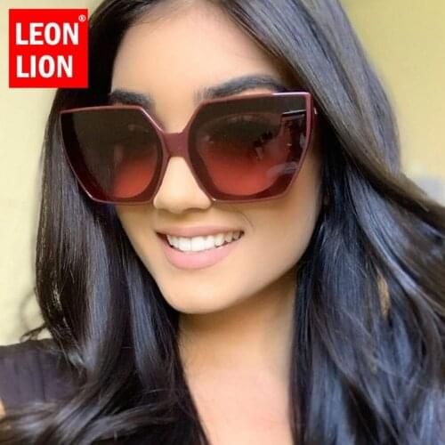 LeonLion 2021 Vintage Square Sunglasses Women Cateye Sun Glasses Men Luxury Brand Eyeglasses Female Gafas De Sol Hombre UV400