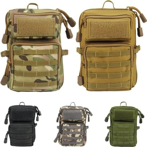 Outdoor Sports EDC Bag for Dog Harness Vest Carry MOLLE System Training Holder Pouch Camping Hiking Backpack Utility Waist Bag