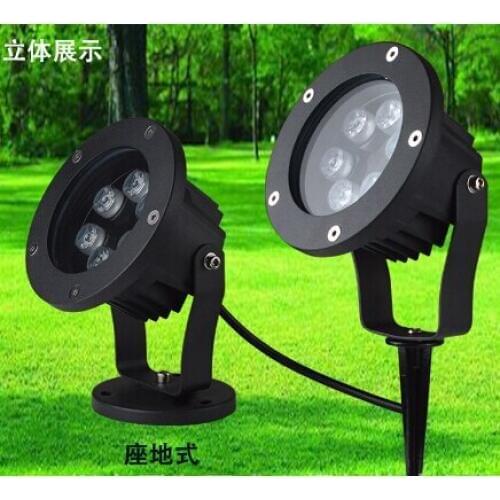 6W In-Ground Light LED Outdoor Ground Garden Path Floor plug in ground with Stick Yard Lamp Spot Landscape Light Waterproof IP67