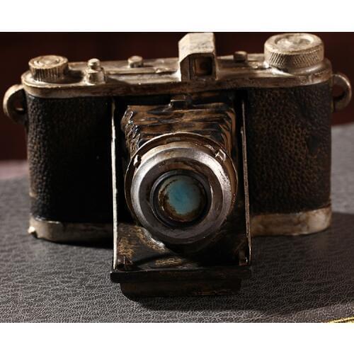 Zakka, retro, resin, do old cameras, Home Furnishing decoration, Ornament, photography props, stage property, camera prop