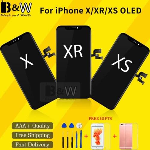 Amoled For iPhone X XR XS LCD Assembly with Frame Replacement TFT/OLED Display LCD Digitizer Module 3D Touch Screen with Gift