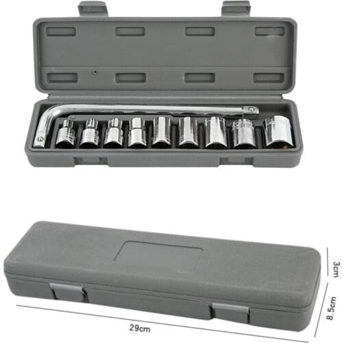 10pcs Set 12Point Spline Bit Socket 8-24mm Auto Car Anti-Rust Ratchets Wrench Hand Tools Anti-Corrosion Equipment New