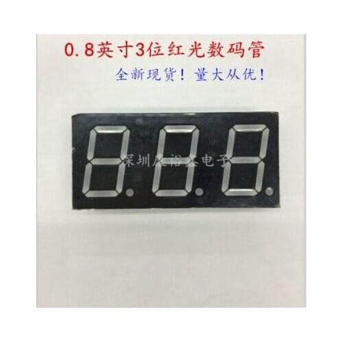 10pcs X 0.8inch 3digits red 8 segment led display 8301AS/8301BS