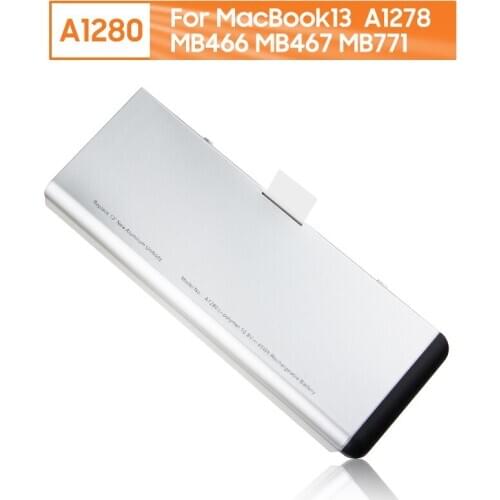 100% Original Replacement Battery A1280 For MacBook13 A1278 MB466 MB467 MB771 MacBook13 Genuine Rechargeable Battery 45Wh