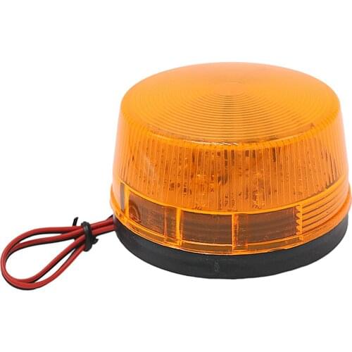 12V Amber LED Strobe Beacon Light Rooftop Rotating Emergency Warning for Car Truck Trailer