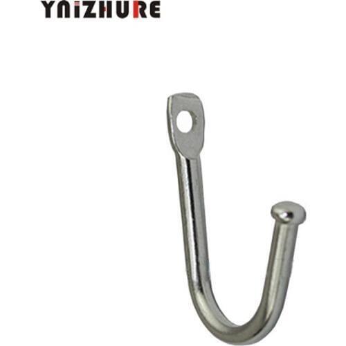 2Pcs 34*24mm Wall Door Bath Double Prong Coat Hook Hanger,Pot Hanger Hooks,Handbag Bag Hanger Hooks,Hardware White/Silver Color