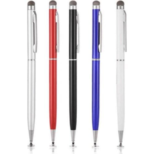 2 in1 Capacitive Pen Touch Screen Drawing Pens Stylus with Conductive Touch Sucker Microfiber Touch Head for Tablet Smart Phone
