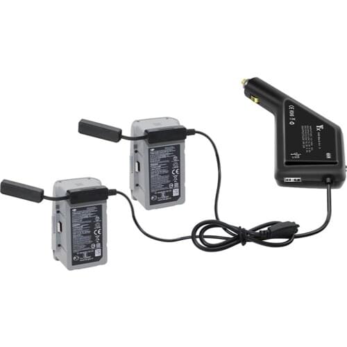 3 in 1 Portable Car Charger Two Batteries & Remote Control Charging Hub Dock for DJI Mavic AIR 2 Accessories