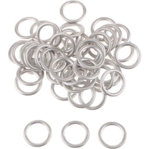 50 Pieces Engine Oil Drain Plug Washer Suitable for Audi S4 A4 Q5 VW Touareg