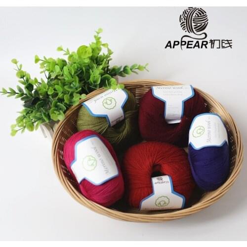 Free shipping 50g/ball High Quality Cashmere Wool Yarn Merino Wool Yarn Knitting Wool Yarn Thin Crochet Knitting Disco A