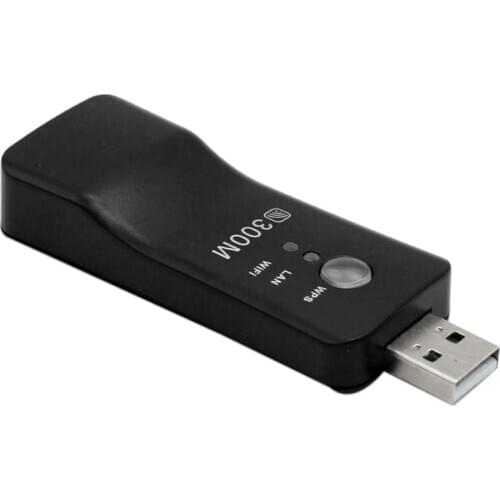 Hot USB TV WiFi Dongle Adapter 300Mbps Universal Wireless Receiver RJ45 WPS for Samsung LG Sony Smart TV