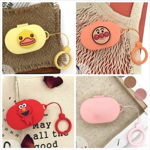 Cartoon Earphone Case for Xiaomi Redmi AirDots 2019 New Case Cover Wireless Bluetooth Earphone Cases with Ring for Xiaomi Redmi