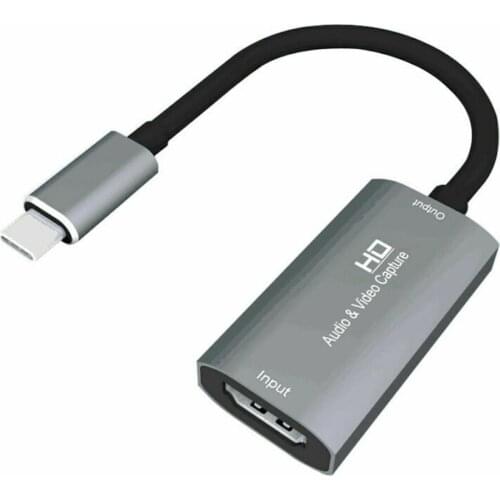 HDMI-compatible Female To Type C Male Video Capture Card 1080P Game Record For Switch Live Streaming Broadcast Camera