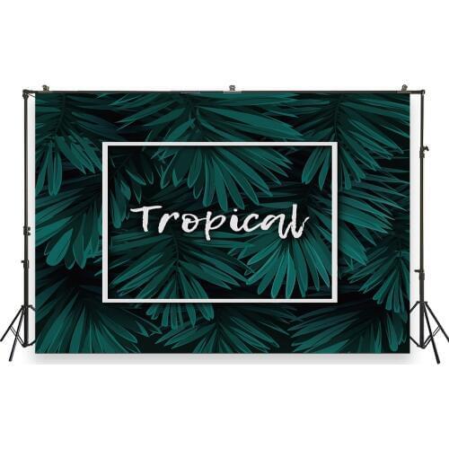 HUAYI Photo Background Newborns Summer Jungel Tropical Party Photography Backdrops Custom Studio Photobooth Backdrop XT-6931
