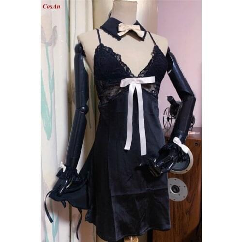 Game Azur Lane SN Sovetskaya Belorussiya Cosplay Costume Lovely Black Night Skirt Activity Party Role Play Clothing Custom-Make
