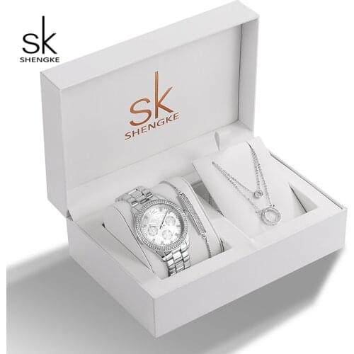 Luxury Watch Set For Women Bracelet Ladies Gold Wrist Watch Quartz Watches Stainless Steel Strap Female Clock Set Womens Gifts