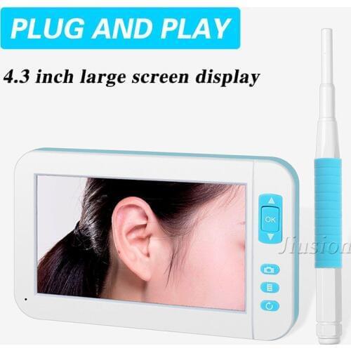 Mini Ear Endoscope Camera Handheld Otoscope Camcorder Flexible Visual Earpick Cleaning Tool with Micro Security Inspection Cam