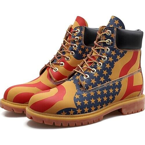 Autumn Winter Ankle Snow Boots Men HIgh Top Shoes Autumn Split Leather Waterproof Work Safety Tooling Men Mountain Hiking Boots