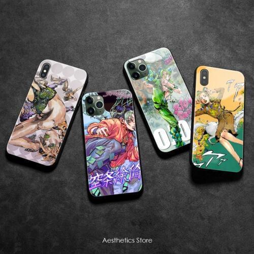 Jolyne Cujoh Stone Ocean soft Silicone Glass Phone Case Cover Shell for iPhone SE 6 6s 7 8 Plus X XR XS 11 12 mini Pro Max