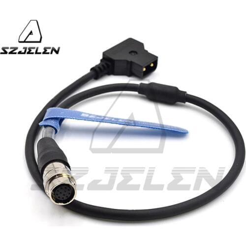 SZJELEN For GH4 Power B4 2/3"Fujinon Nikon Canon Lens D-TAP to 12 Pin Hirose Female connector