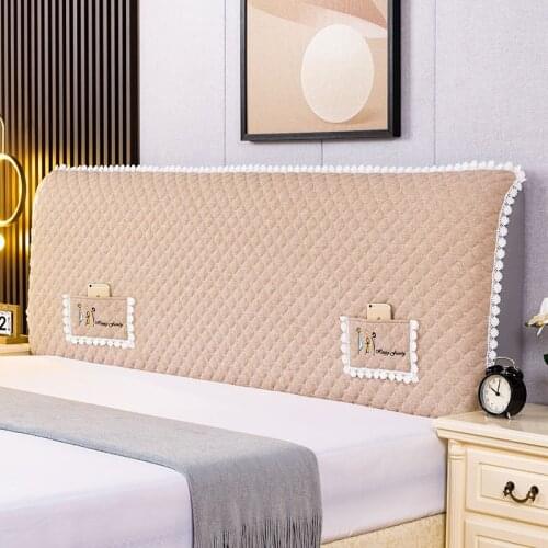 Solid thick cotton quilted bed covers and bedspreads all inclusive dust bedroom bedding home decor placed mobile phone