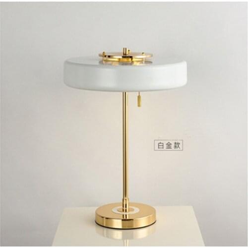Bedside table lamp, Nordic style, modern simple personality, household personality, light luxury decorative iron lamp