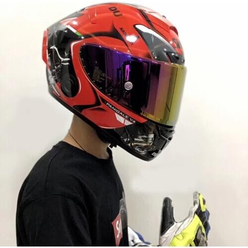 Top ABS Material Full Face Motorcycle Helmet X14 RED COLOR Helmet Riding Motocross Racing Motobike Helmet