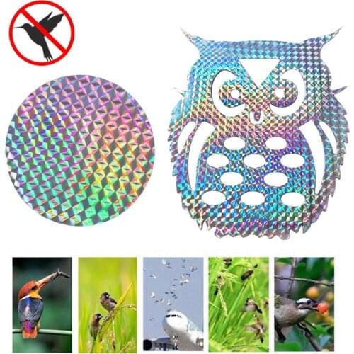 10/20 Pcs Bird Repeller Tape Reflective Anti Bird Sticker Bird Reflective Sticker For Garden Courtyard Window Car
