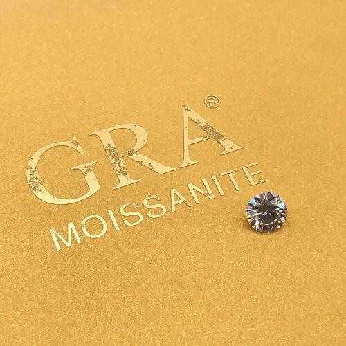 Loose Moissanite 1.0ct Carat 6.5mm IJ Color Round Brilliant Excellent Cut jewelry bracelet diamond ring material
