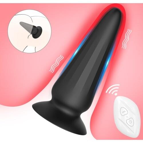Vibration Butt Plugs Dildo Vibrator Prostate Massage Wireless Remote Control Sucker Anal Plug Vibrator Sex Toys For Couples