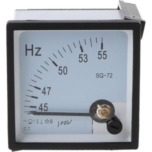 1pc AC 100V 220V 380V Analog Panel Frequency Meter Tester Gauge Hertz Indicator