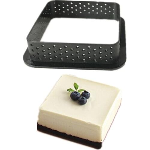 1PC Cake Mold Mousse Fruit Cake Circle Tart Ring DIY Dessert Decorating Molds Perforated Mousse Circle Kitchen Baking Tools