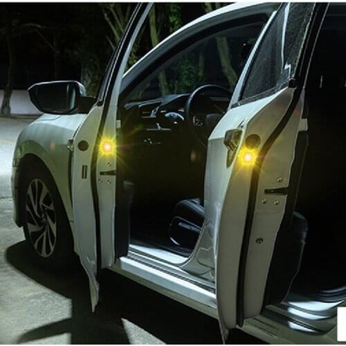 2pcs Magnetic Wireless 5LED Door Open Warning Anti-Collision Light for Ford Focus Fusion Escort Kuga Ecosport Fiesta Falcon