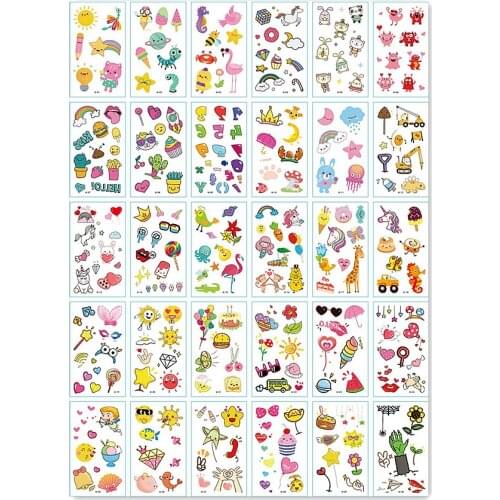 30PCS fairy tale Fashion Women Girl boys Temporary Tattoo Sticker Full Flower Arm Body Art Big Large Fake Tattoo Sticker