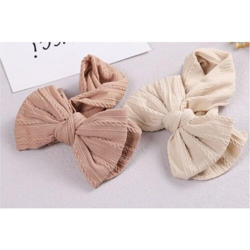 5Pcs Baby Headband Cable Knit Headbands For Children Elastic Hair Bands Girl Accessories Infant Headwrap Soft Turban Newborn